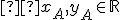 \small  x_A,y_A \in \mathbb R