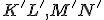  \small K'L', M'N' 