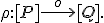 \small \rho : [P] \overset{o}{\longrightarrow} [Q]. 