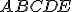 \small ABCDE 
