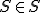 \small S \in S