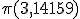 \small \pi (3,14159) 