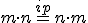 \small  m \cdot n \overset{ip}{=} n \cdot m 