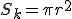\small S_k=\pi r^2