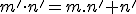 \small m'\cdot n'=m.n'+n' 