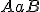 \small A a B