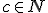 \small c \in N  