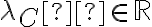  \lambda_C  \in \mathbb R 