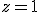 \small z = 1