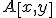 \small A\left[x,y \right]