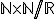 \small \mathbb N \times \mathbb N/R 