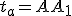 \small t_a=AA_1