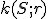 \small k (S; r) 