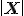 \small \left| \mathbf X \right|