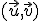 \small (\vec u , \vec v) 