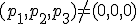\small ( p_1, p_2, p_3) \neq (0,0,0) 