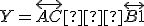 \small {Y } = \overleftrightarrow{AC} ∩ \overleftrightarrow{B1}