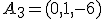 \small A_3 = (0, 1, -6)