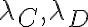  \lambda_C, \lambda_D 