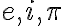  e, i, \pi  