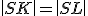 \small \left|SK\right| = \left|SL\right|