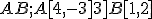 \small AB; A[4,-3]3]B[1,2]