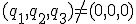 \small ( q_1, q_2, q_3) \neq (0,0,0) 