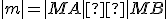 \small |m| = |MA| × |MB| 
