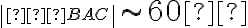 \left|\small∢BAC \right|\sim 60°