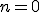 \small n=0 