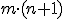 \small m \cdot (n+1) 