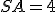 \small SA = 4 