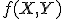  \small f(X,Y)