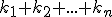 \small k_1+k_2+...+k_n