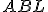 \small ABL 