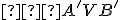 \small ∢A'VB' 