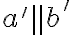a' \parallel b'