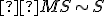 \small  M S \sim S 
