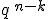 \small q^{\,n-k}