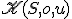 \small \mathscr{K}(S, o,u) 