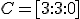 \small C = [3 : 3 : 0] 