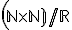 (\small \mathbb N \times \mathbb N )/ R