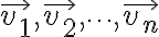  \vec{v_1}, \vec{v_2}, \dots, \vec{v_n} 
