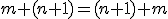 \small  m+(n+1)= (n+1)+m 