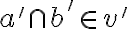 a' \cap b' \in v'