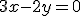 \small 3x-2y=0