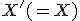 \small X'(=X)