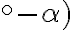  ^\circ- \alpha) 