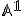 \small \mathbb A^{1} 