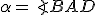  \small \alpha=\angle BAD